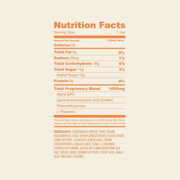 Passionfruit + Orange Bitters Fieldwork Supertonic™ 4pack of 12oz C