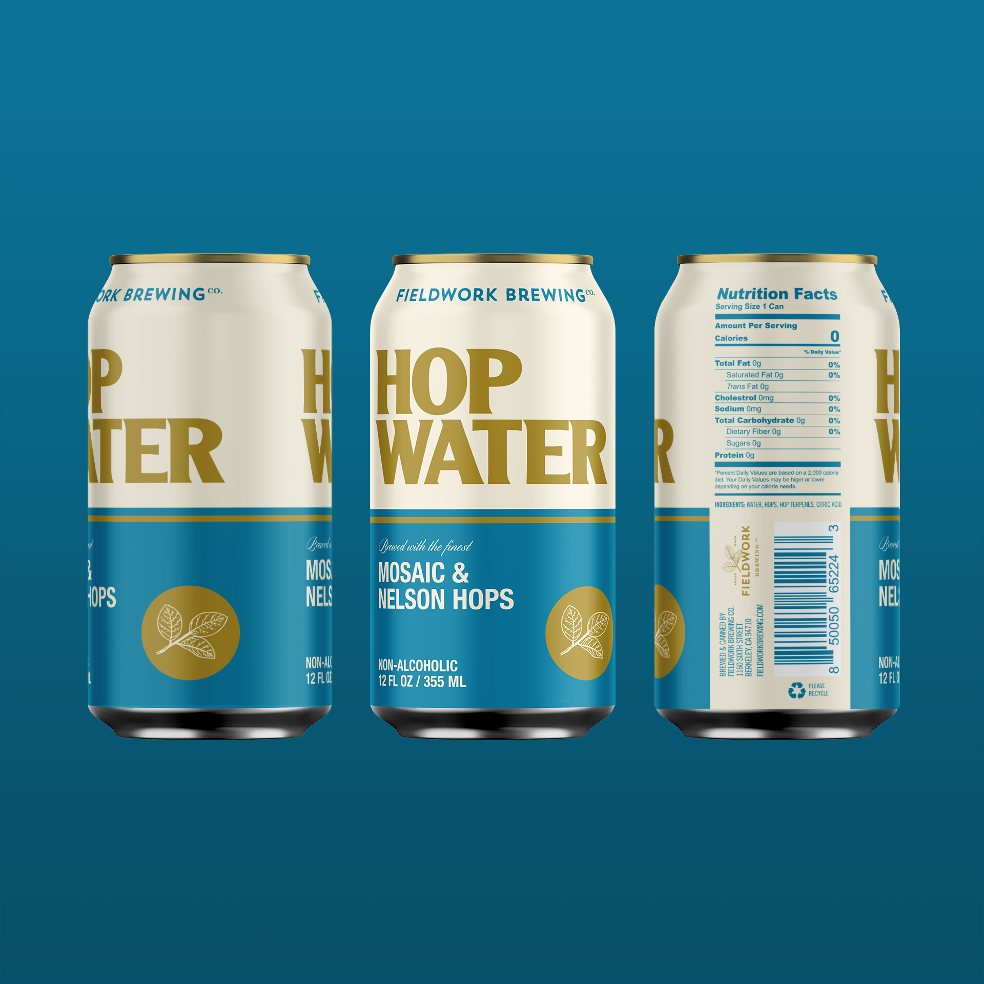 Hop Water - 6-pack of 12oz Cans – Fieldwork Beverage