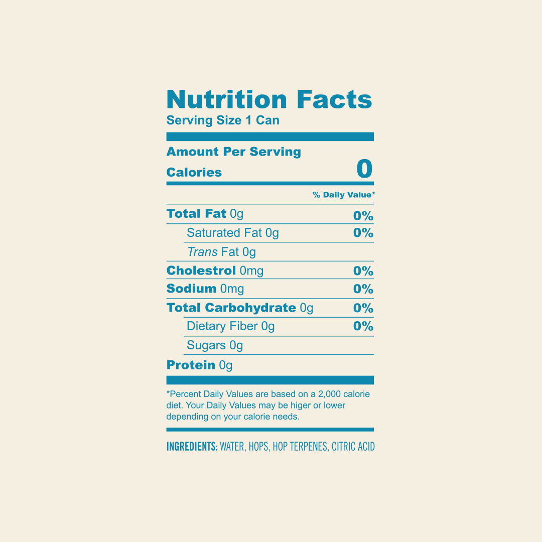 Hop Water - 6-pack of 12oz Cans