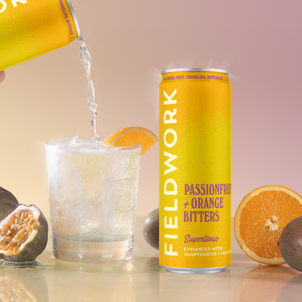 Passionfruit + Orange Bitters Fieldwork Supertonic™ - 4-pack of 12oz Cans