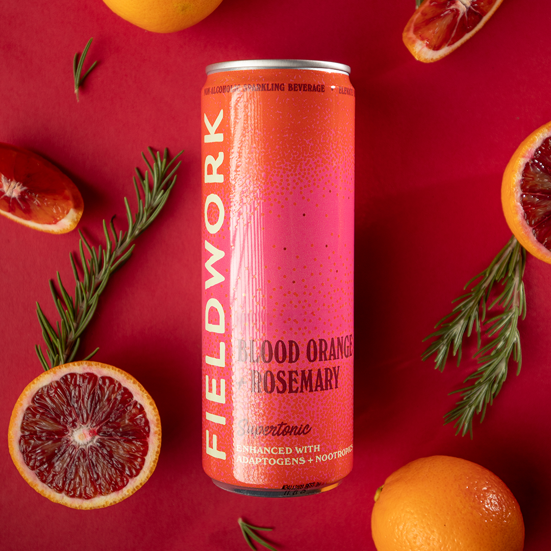 Blood Orange & Rosemary Fieldwork Supertonic™ - 4-pack of 12oz Cans