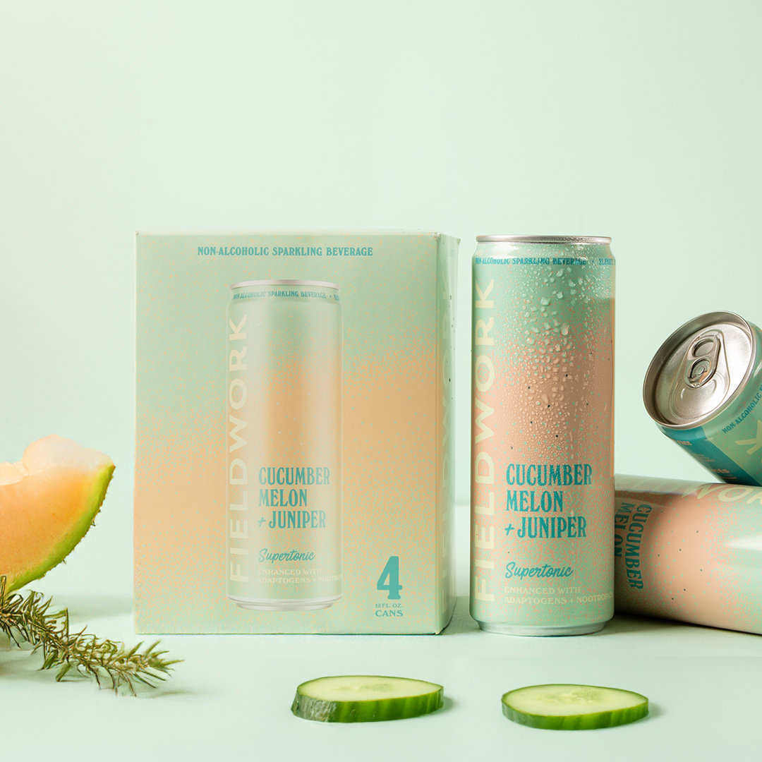 Cucumber, Melon & Juniper Fieldwork Supertonic™ - 4-pack of 12oz Cans