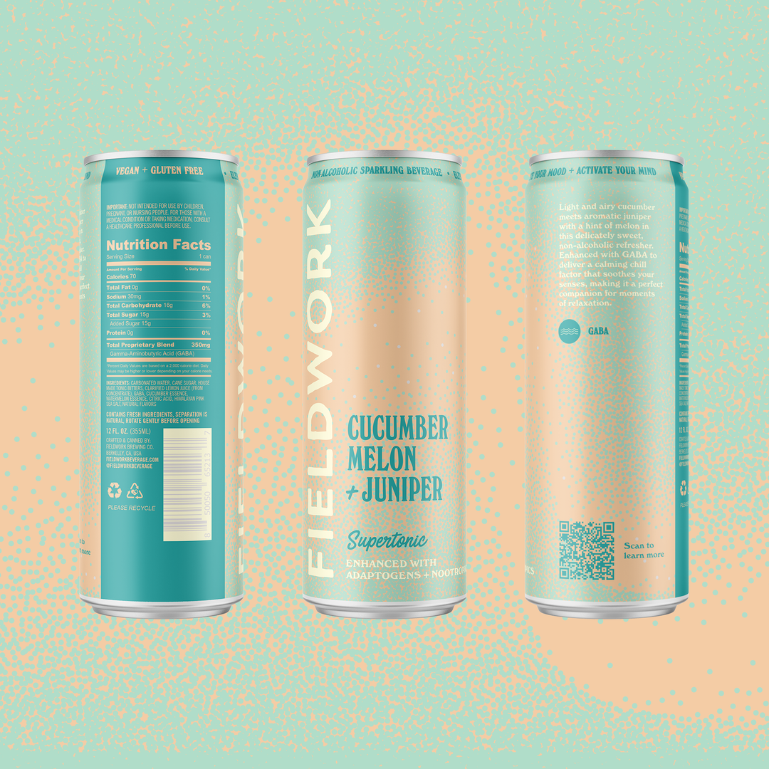 Cucumber, Melon & Juniper Fieldwork Supertonic™ - 4-pack of 12oz Cans