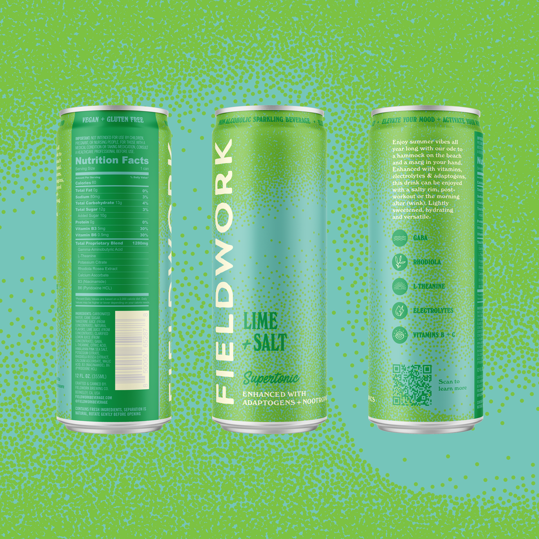 Lime & Salt Fieldwork Supertonic™ - 4-pack of 12oz Cans