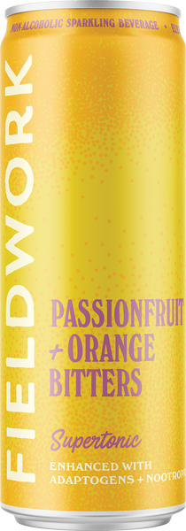 Passionfruit + Orange Bitters Fieldwork Supertonic™ - 4-pack of 12oz Cans